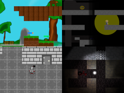 screenshot of a games banner