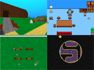 screenshot of a games banner